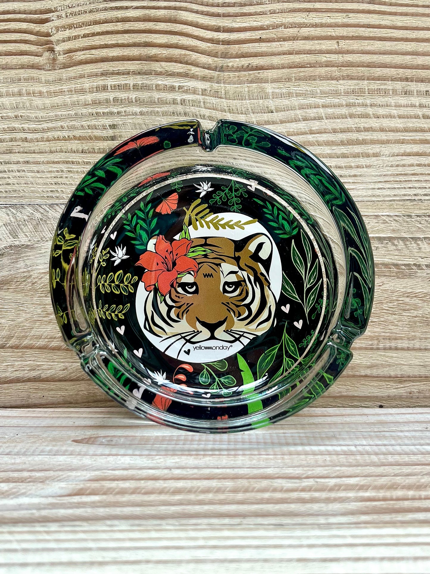 Cenicero Redondo Tigre Negro