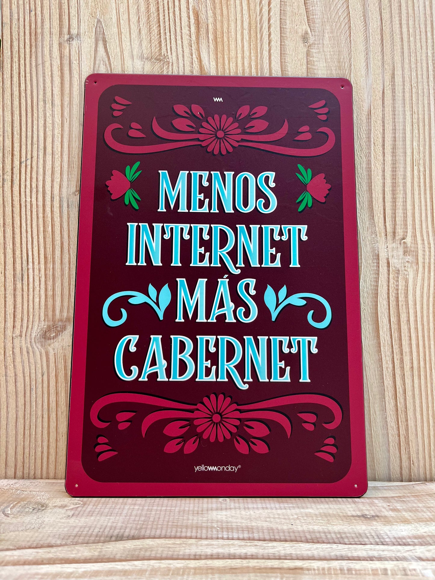 Placa "Menos Internet"